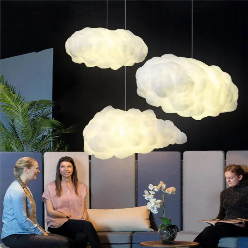 Modern Creative Chandelier LED A cloud lamps white clouds chandelier dining room bedrooms children room decorative lighting