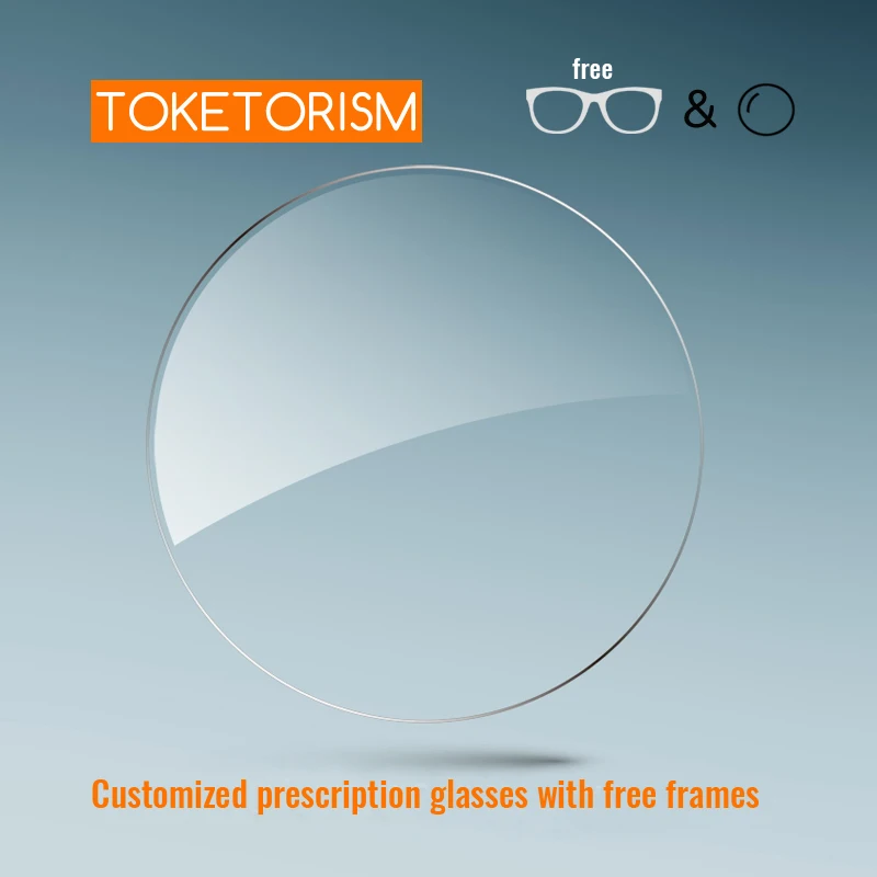 Toketorism Anti Blue Light Lenses Resin Aspheric Glasses Lens Prescription Computer Glasses