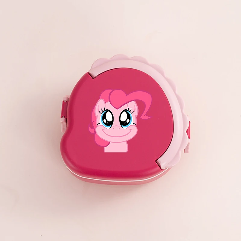 Nuovo My Little Ponys Creativo Dinosauro Scatola per il pranzo a doppio strato Ragazzo Ragazza Anime Bento Box portatile Borsa per il pranzo di grande capacità