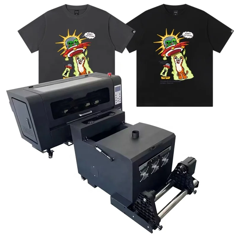 A3 Size DTG Printer T Shirt XP600 2 Heads Five-color Inkjet Printers Digital Shirt Printing Machine
