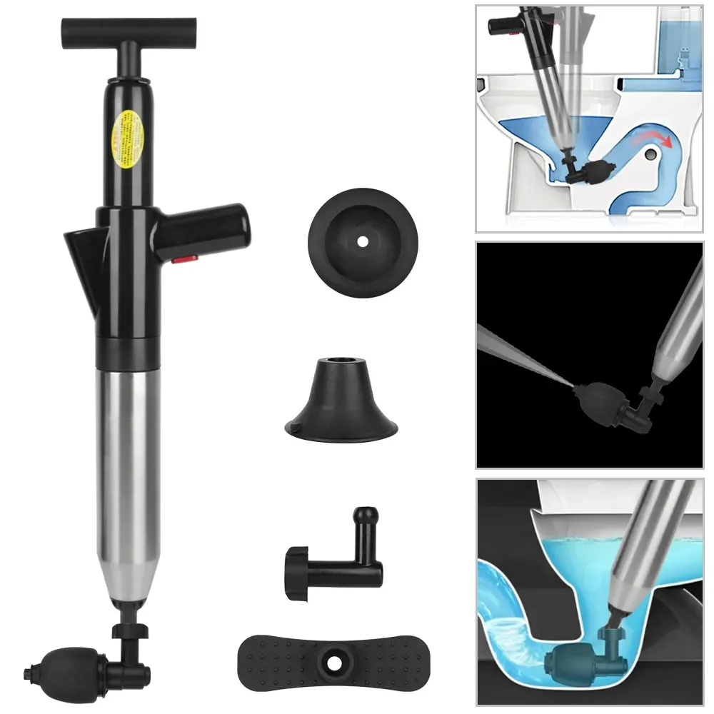 

Portable Air Drain Blaster, Dredge Clog Remover, Sewer Pipe Unblocker, Toilet Plunger, Powerful Cleaning of Bathroom Sinks