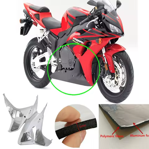 For Honda CBR1000RR Pre-Cut Heat Shield Fairing Melting Protection 2006-2007