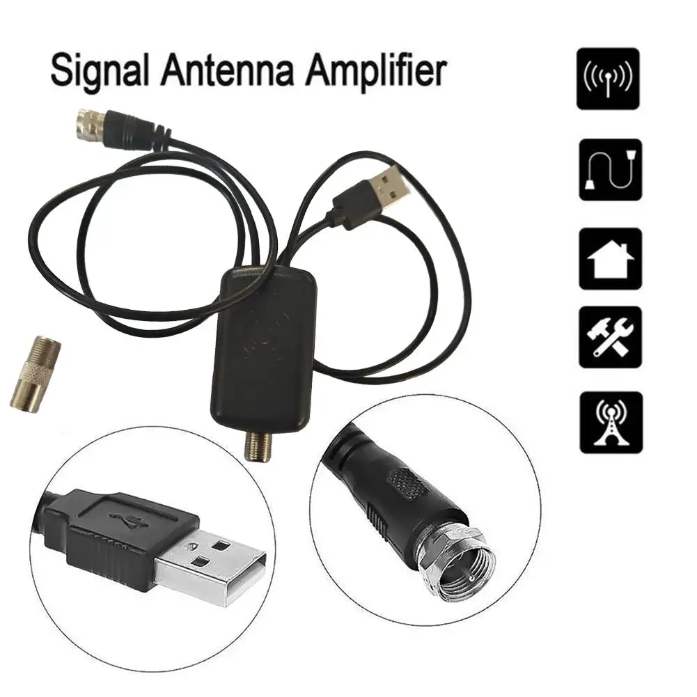 

﻿ 1 Pcs Digital TV Antenna Amplifier Signal Enhancer 4K UHD High-definition TV Antenna Signal Receiver TV Antenna Signal Enhance