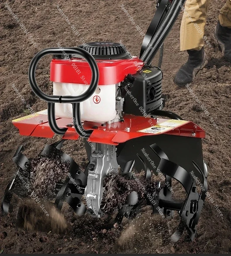 

Small Four-stroke Soil Loosening Agricultual Ditch Rotary Tiller Plowing Machine Fuel-saving and high efficiency