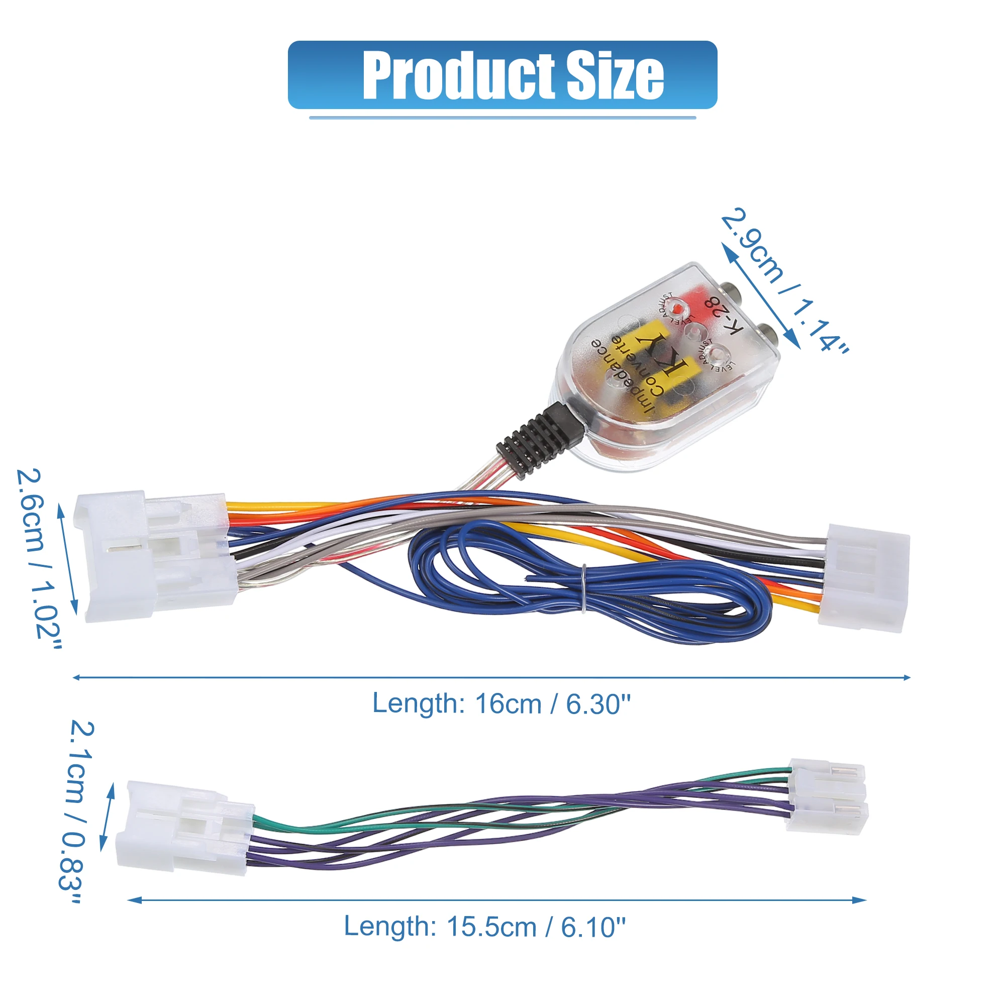 Uxcell 1 Set Radio Amp Subwoofer Amplifier Plug Play Wire Harness for Toyota Pickup