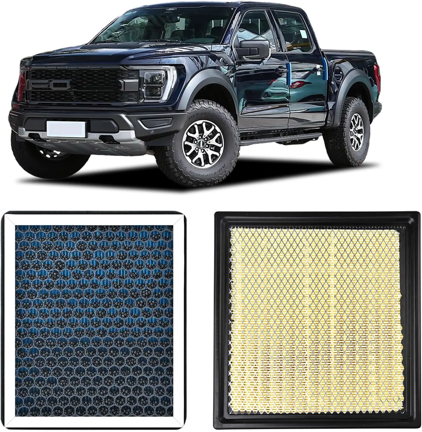 

Комплект салонных воздушных фильтров для Ford F150 (2015-2025), Ford Expedition, Lincoln Navigator (2018-2024), FL3Z19N619A FP79 FA1883