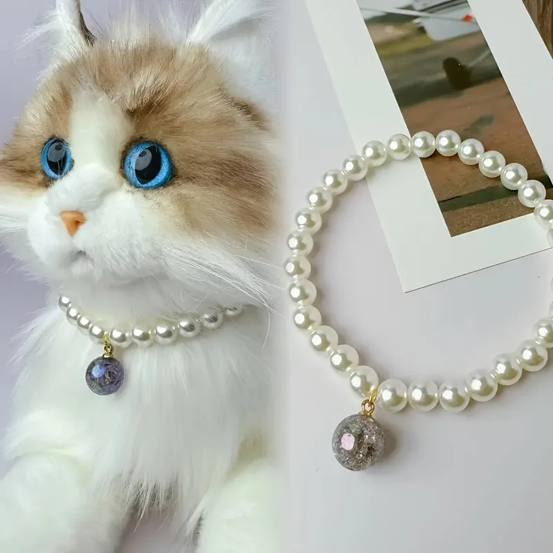 An Adorable Cat Pendant Necklace – Lovely Handmade Pet Collar
