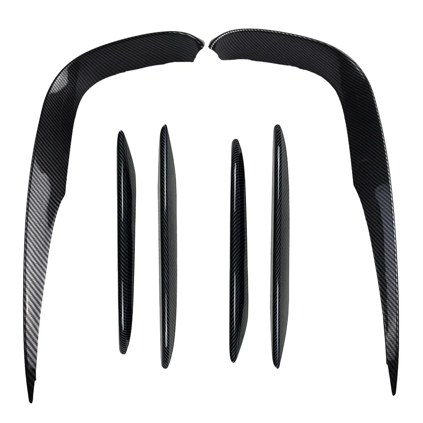 2Pcs Front Bumper Lip Splitter Spoiler Fog Light Trims For Mercedes-Benz E-Class W213 S213 Pre-Facelift 2016-2020 For AMG LINE