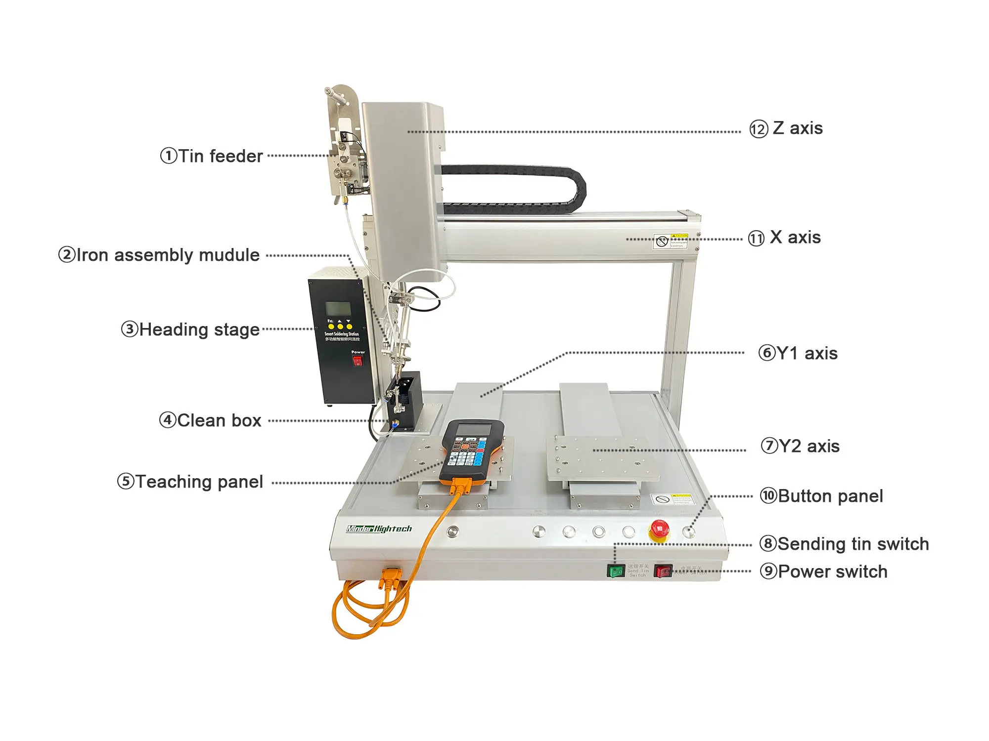 Automatic Soldering MD-Double Platform Desktop Double Y and Four Axis Soldering Robot Platform High Frequency Customizable - view 4