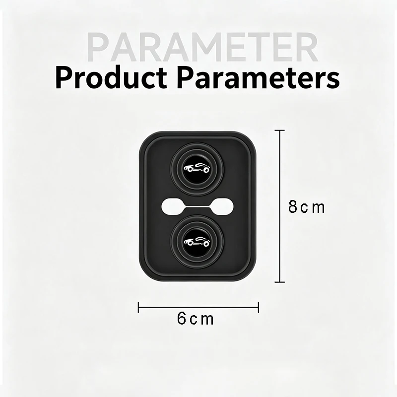 Upgrade Car Door Closing Shockproof Silicone Cushion Mute Shock Absorber Protective Covers Car Door Latch Accessories