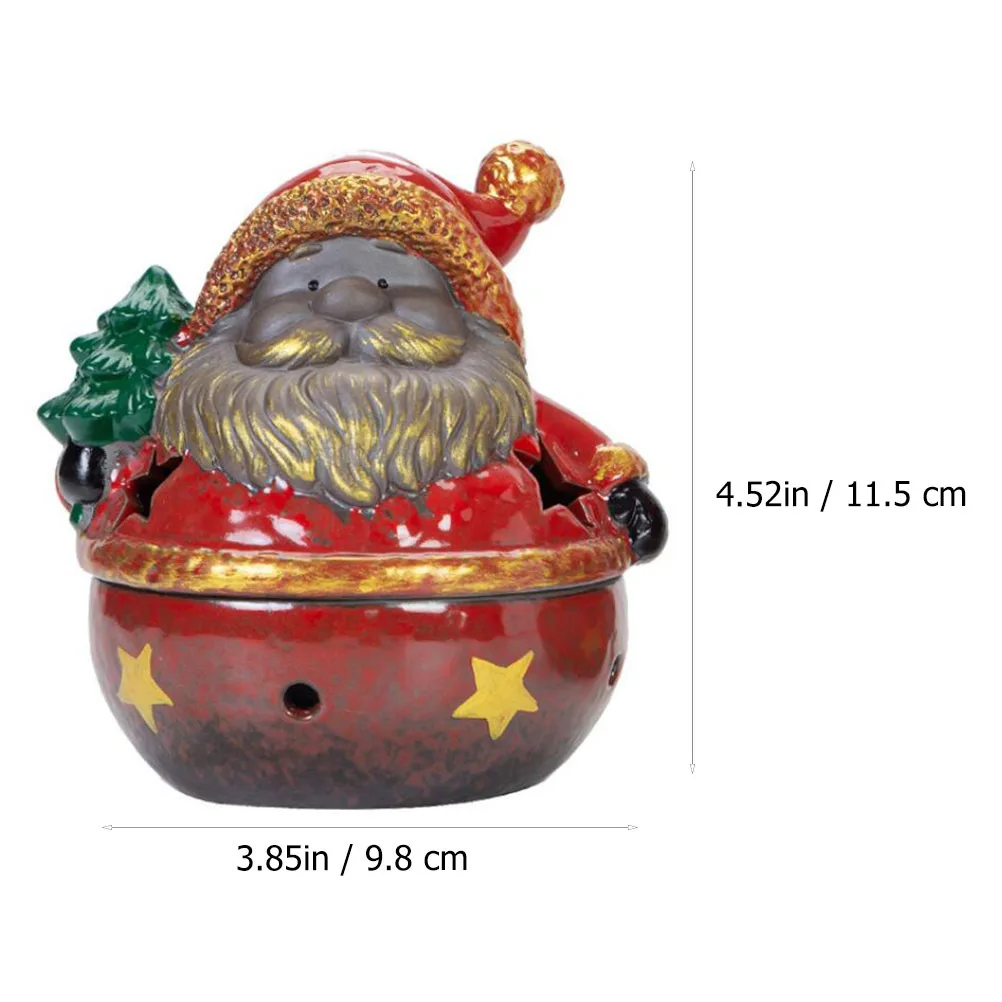 1 قطعة عيد الميلاد سانتا كلوز مبخرة فرن البخور الزخرفية للدراسة مكتب استخدام موقد رائحة جوفاء غرامة صنعة زن مبخرة #6