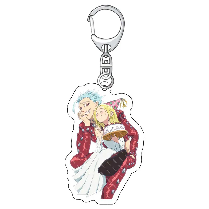 Anime fans gifts Nanatsu no Taizai of Wrath Melioda Lyonnais Hock Diane anime peripheral acrylic keychain pendant 6CM - view 3