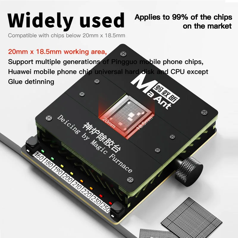 Imagem -04 - Maant Glue Removendo Station Phone Pcb Motherboard Chip Cpu Repair Cpu Heating Platform Degumming Sl2 Sl1