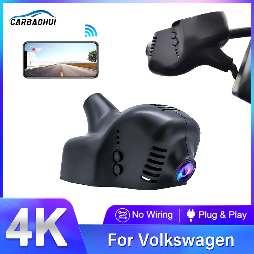 

4K 2160P Car Dash Cam For Volkswagen VW Passat B7 Golf 5 Gti Touran Tiguan Tsi Bora Beetle Magotan Polo Eos Car Dvr Recorder VW0