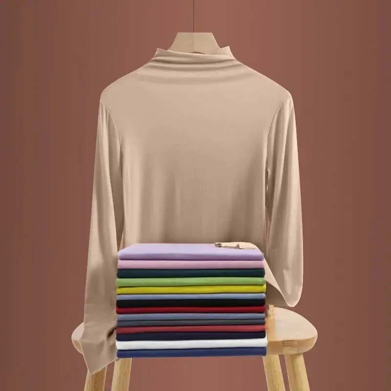 Women's Slim Fit Mo Ne T-irt Autumn Winter Faion Casual Top Quali Material Other 00% Sle Boting