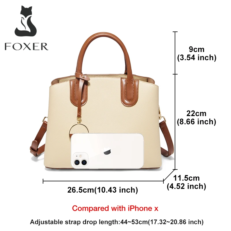 Imagem -03 - Bolsa de Couro com Ombro Foxer para Mulheres Bolsa Tiracolo Feminina Elegante Senhora Escritório Bolsa Casual Média Marca de Alta Qualidade