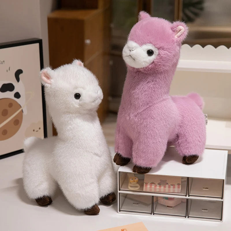 Bel colore soffice alpaca giocattoli di peluche emulativi animali di peluche lama peluche bambola morbida coccolone decorazioni per la casa cuscino ragazza regalo
