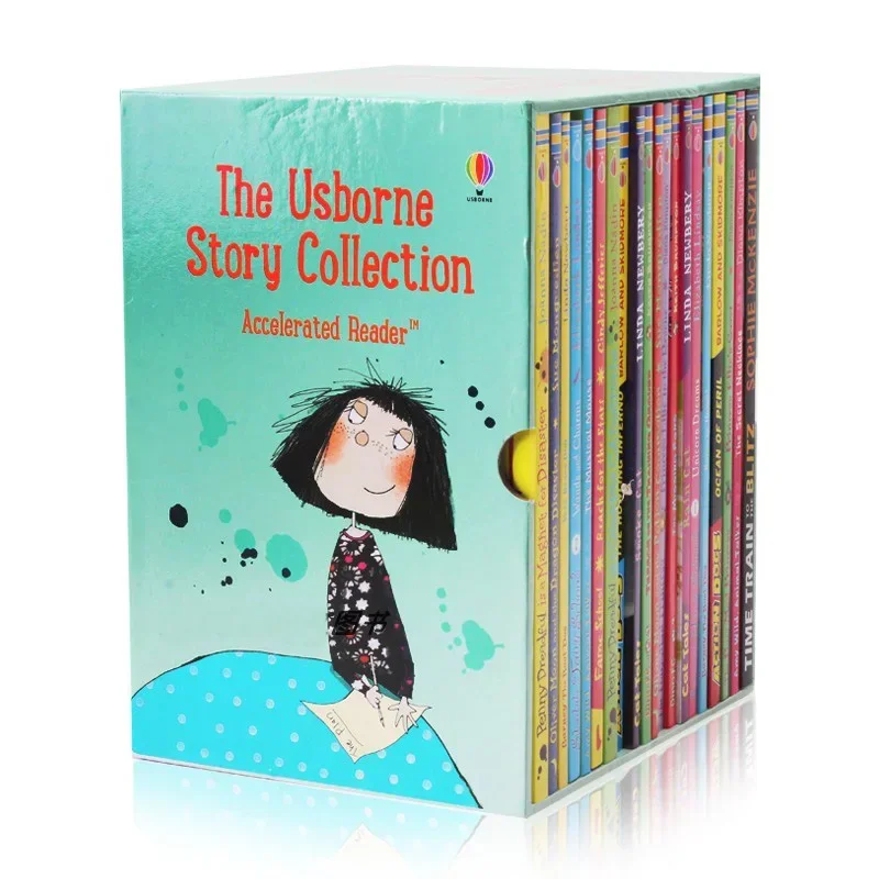 The Usborne Story Collection-libros de imágenes educativos en inglés para niños, libro de lectura de novela de ficción, 6 a 12 años, 20 libros