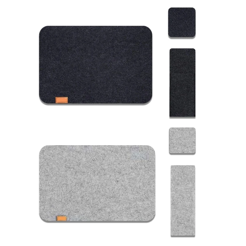 E1PC Thermal Insulation Felt Placemats Coasters Set of 6 Efficient Kitchens Mats