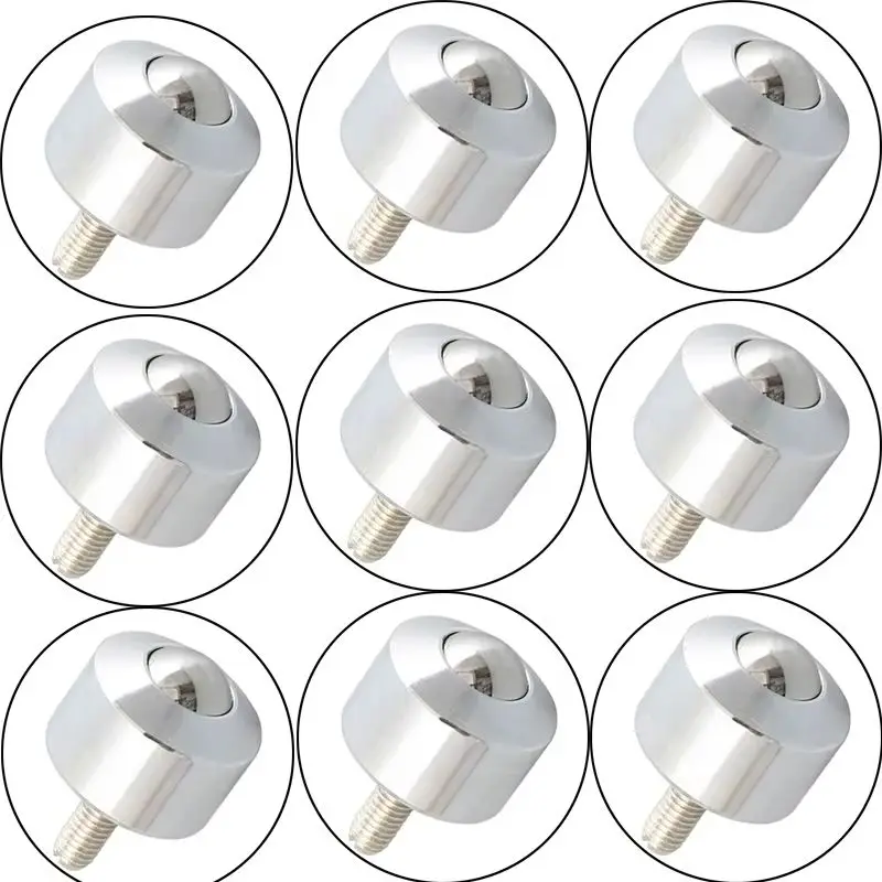 HOT 10PCS Precision Conveying Universal Ball Bearing Transfer Unit Conveyor Rollers Casters Bull's Eye Wheels Loading 50KG/PCS