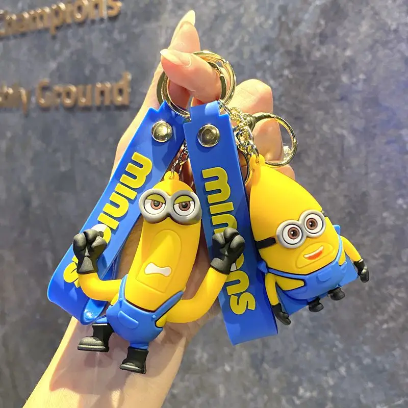 New anime peripheral Despicable Me 4, Minions, superhero keychains, schoolbags, pen case pendants