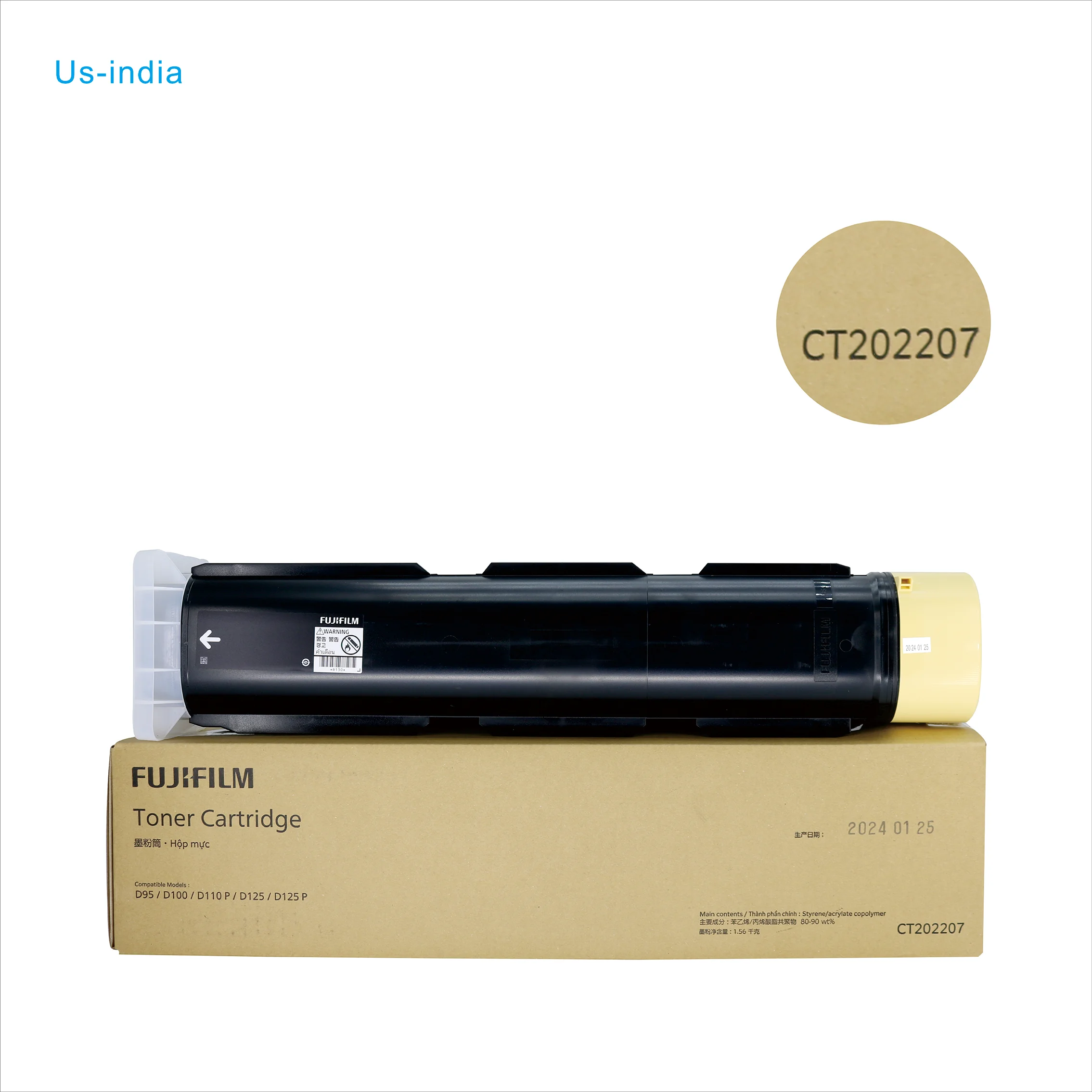 CT202207 versión asiática Original para tóner Fuji Xerox D95 D110 D125