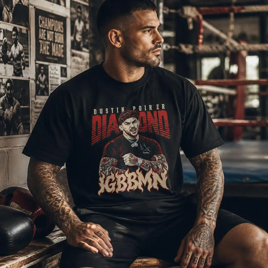 Dustin Poirier IGBBMN Men T Shirt 100% Cotton Clothing Fun Short Sleeve Tee Gift T-Shirts