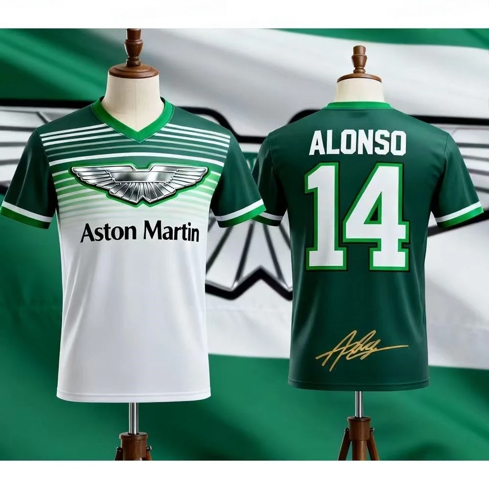 

Aston Martin 2026 T-shirt Fernando Alonso 14 Tshirt Quick-drying Short-sleeved Sportswear Fans Special Edition Super Racing Suit