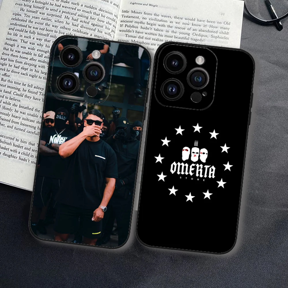 Omerta Maes Handyhülle für iPhone 16 15 11 13 14 Pro Max 7 8 Plus X Xr Xs Max 12mini Schwarz Shell Cover Case