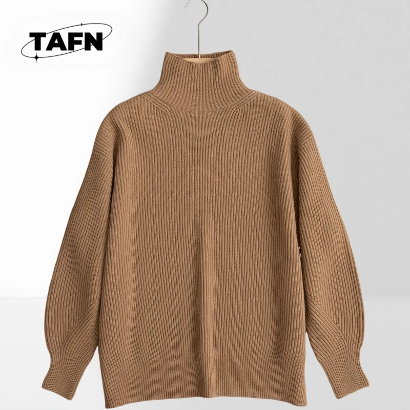 25 人気の韓国スタイル カシミア ウォーム レジャー ニッチ レディース セーター トップ フライなし 高度な質感 オールマッチング アイテムA25117