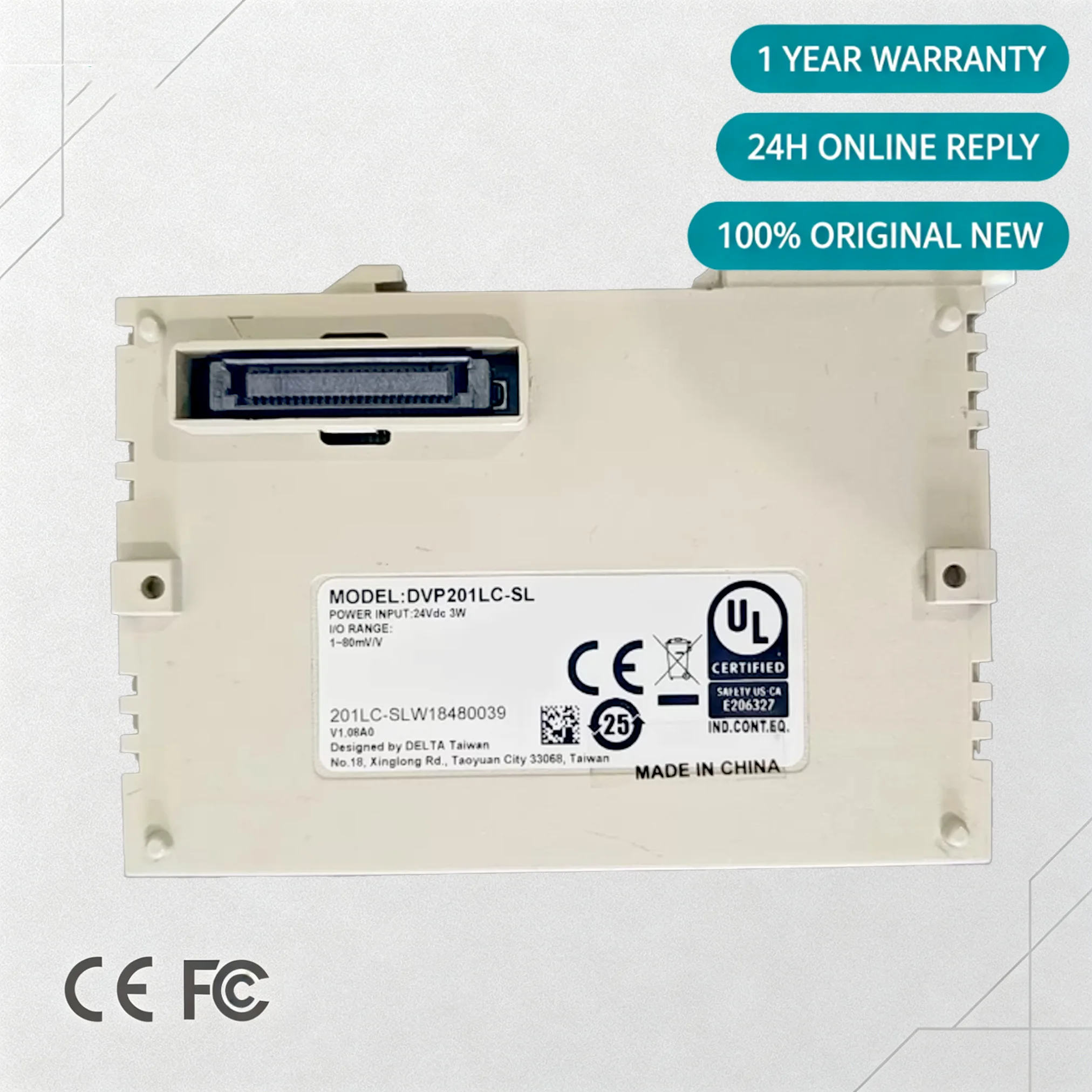 DVP201LC-SL 100% Original Brand New Delta DVP-S Series Load Cell Weighing Module PLC Programmable Logic Controller