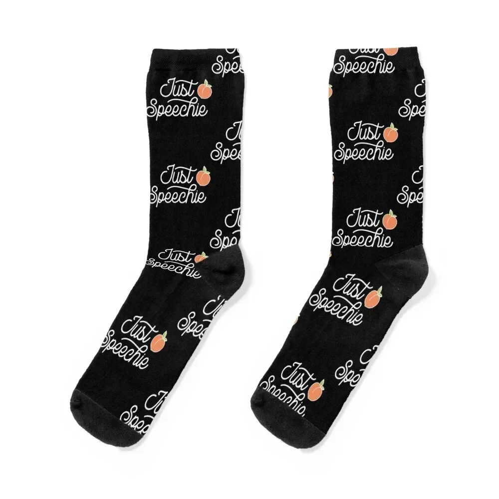 Just Speechie Speech Language Pathologist Speechie Socks cartoon Non-slip aesthetic soccer anti-slip Socks For Girls Men's
