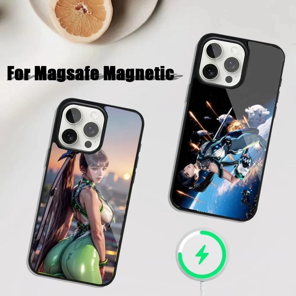 

Game Stellar Blade Phone Case For iPhone 16,15,14,13,12,11,Plus,Pro,Max Mini Magsafe Magnetic Wireless Charging