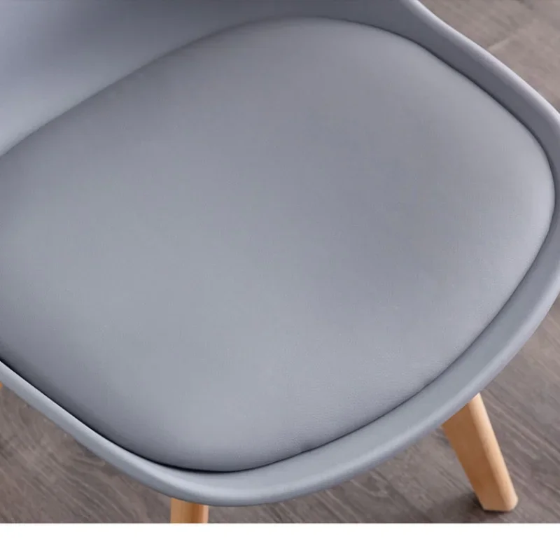 Home Nordic Dining Chairs Home Solid Wood Study Desk Chair Simple Bedroom Backrest Dressing Small Stool Dining Room Furniture