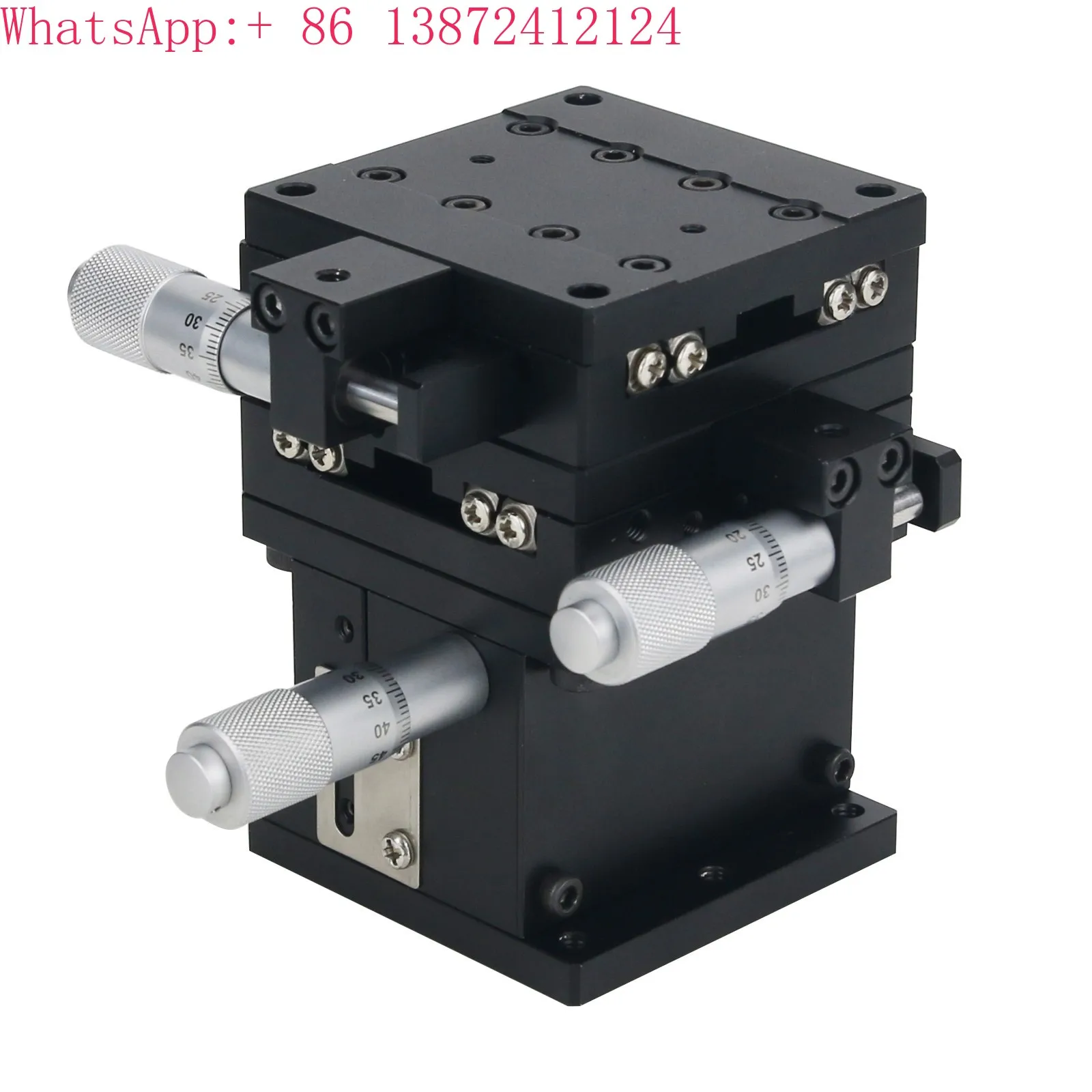 

SEMXYZ-60 XYZ 3-Axis Manual Linear Stage 60x60mm Micrometer Linear Stage with Crossed-Roller Bearing