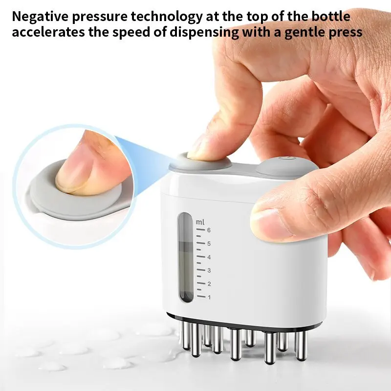 Factory Scalp Oil Applicator Massager Anti-Hair Loss Herbal Tonic Hair Liquid Guide Electric Head Massage Comb Applicator