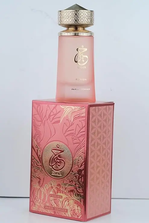 عطر باريس كورنر كير فيوجن ليتشي 3.4 أونصة سائلة عطر ليتشي مزج فاكهي ملاحظات ليتشي الكشمش الأسود عطر نسائي