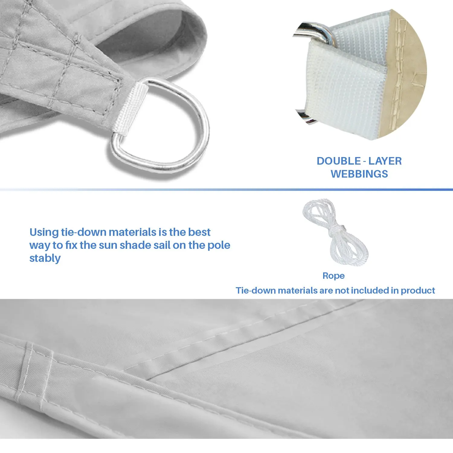 Outdoor Waterproof Sun Shade Sail Rectangle Canvas Awning For Garden Terrace Car Pool Area Sun Shelter Sunshade Sail Heavy Duty