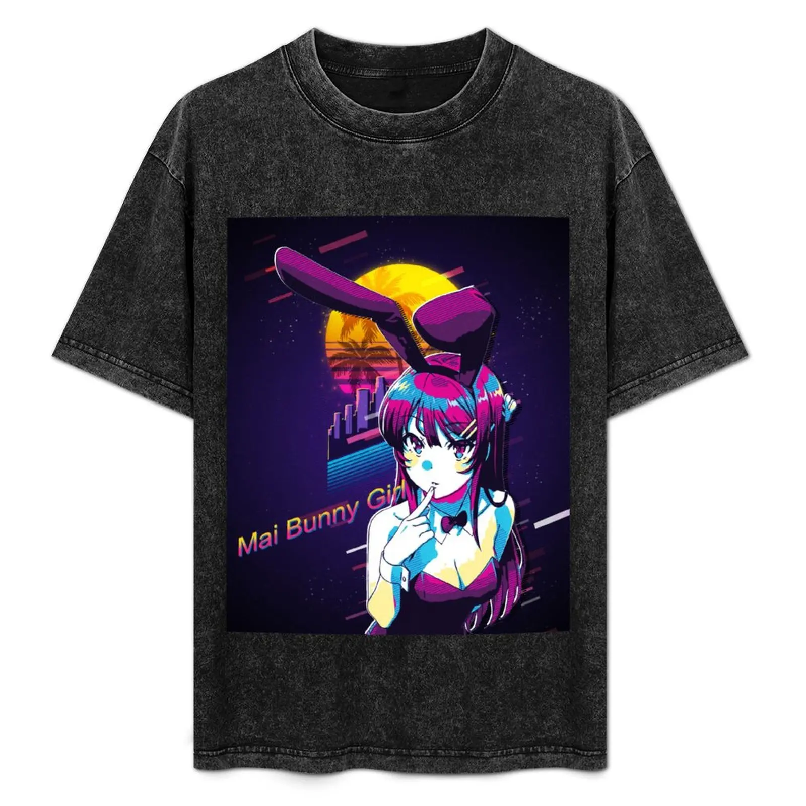 

Mai Sakurajima - Bunny Girl Senpai - Classic s80 Retro Poster T-Shirt customs Personalized t-shirt graphics sweat shirts, men