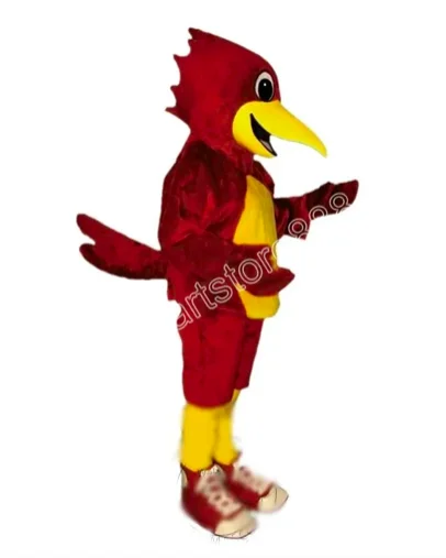 

New Adult Hot Sale Foam High Quality Red Runner Cartoon Mascot Costume Plush Christmas Fancy Dress Halloween Mascot Costume