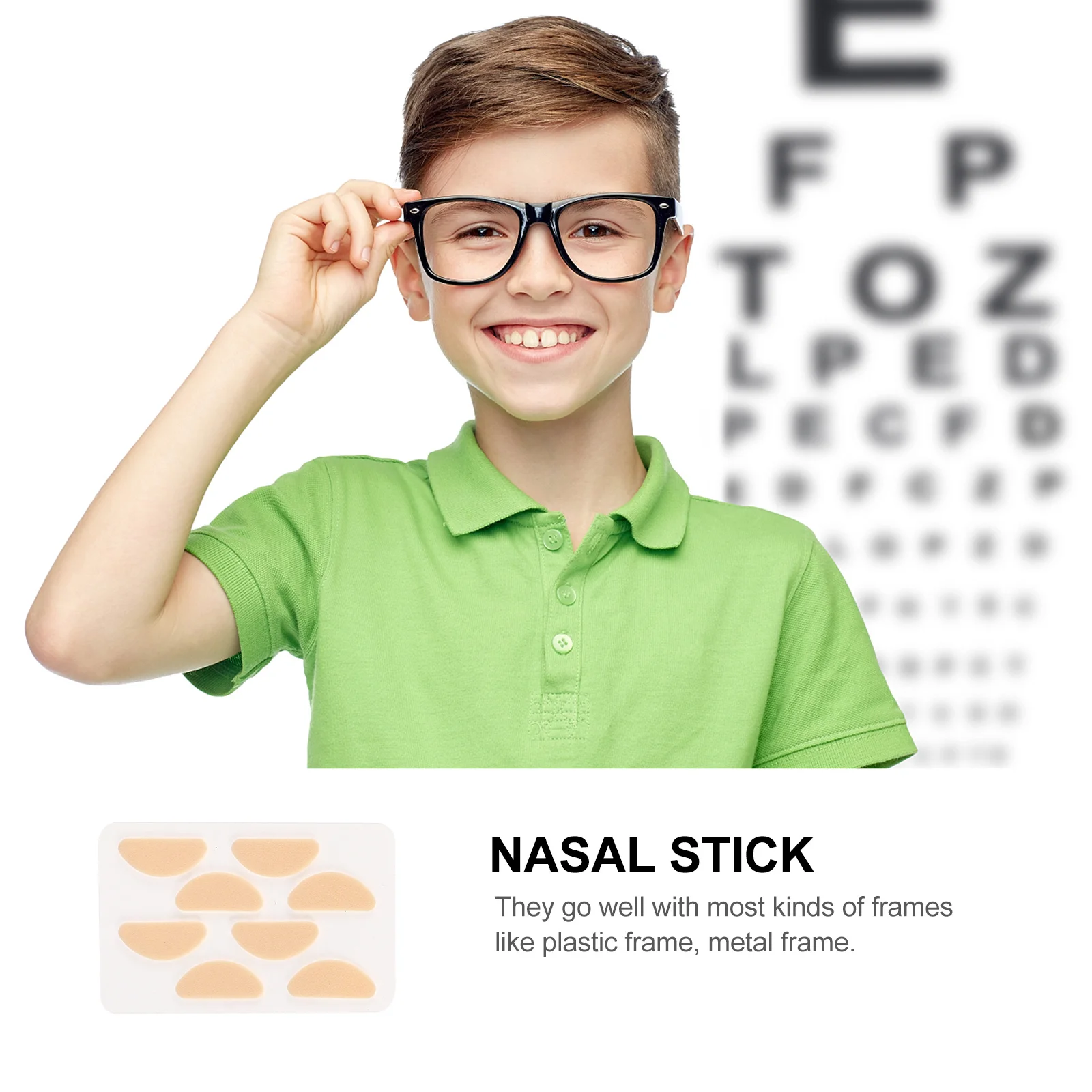 

20 Sheets Glasses Nose Pads Non-Slip Anti-Skid Sponge Cushions Eyeglass Nose Patch Durable Soft Silicone Pads for Better Fit