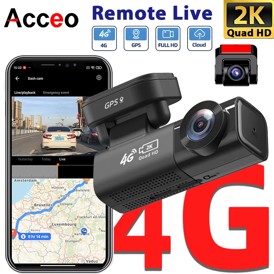 Acceo 4G/2K Dash Ca…