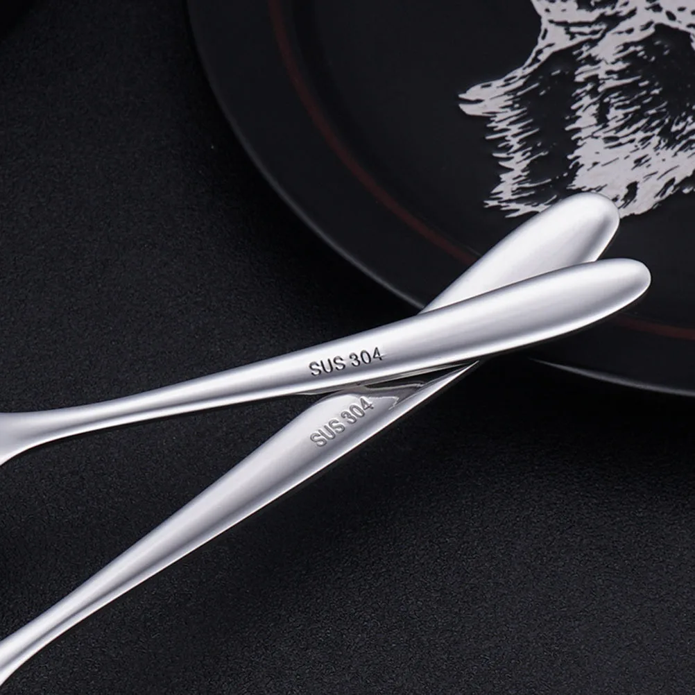 

304 Stainless Steel Soup Spoon Large Hot Pot Spoon Long Handle Kitchen Cutlery Size S Thicken One Piece Forging Design