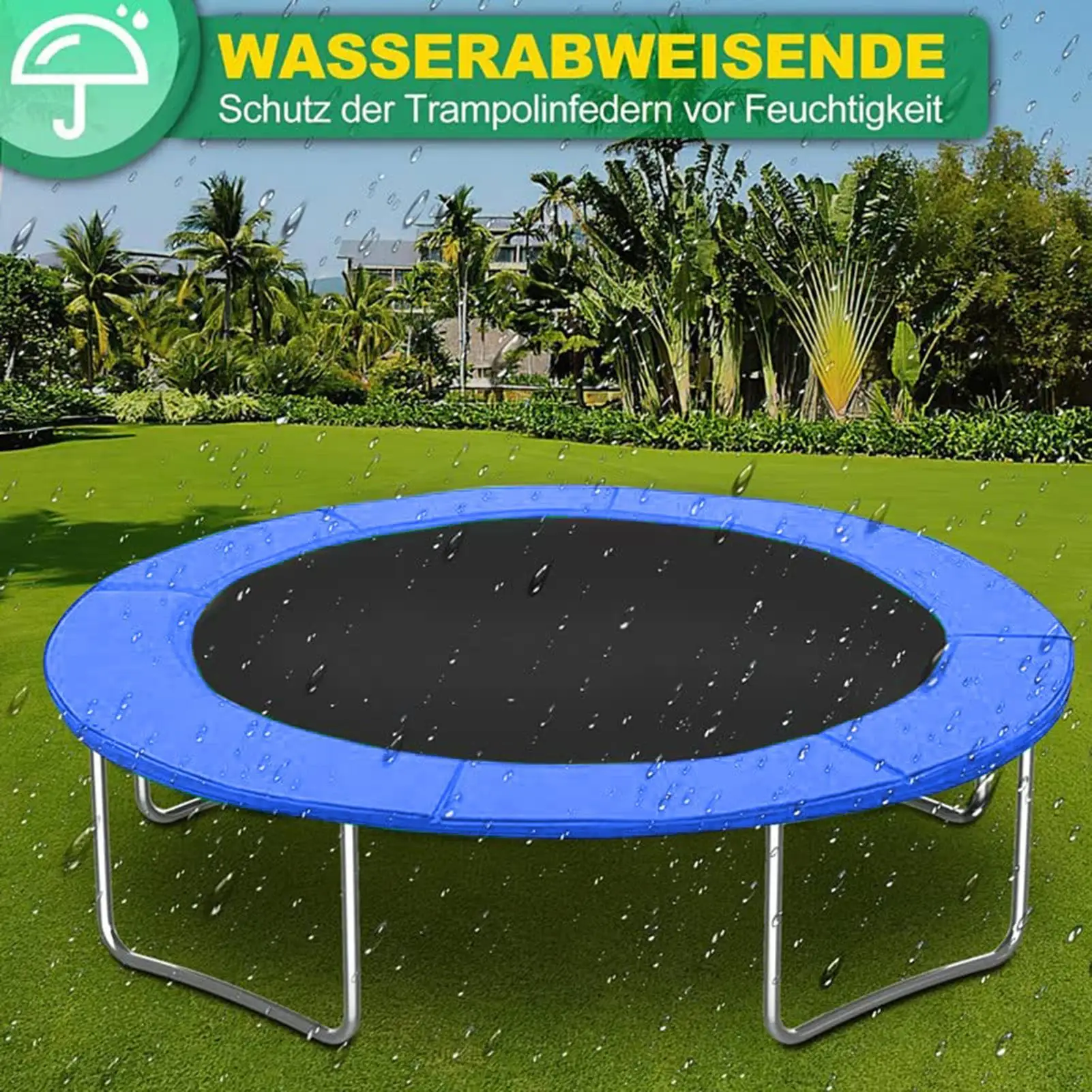 UV-Resistant Waterproof Trampoline Protection Mat Trampoline Replacement Pad Cover For Home Indoor Outdoor Backyard Porch