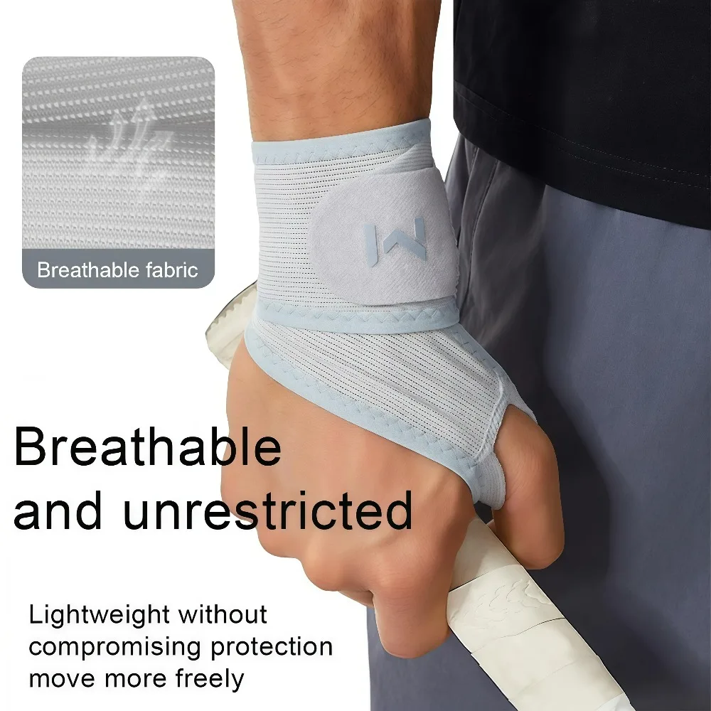 1/2Pcs Adjustable Compression Wrist Support, Breathable Mesh Wrist Wraps for Cross Training Volleyball Badminton Fitness Sports
