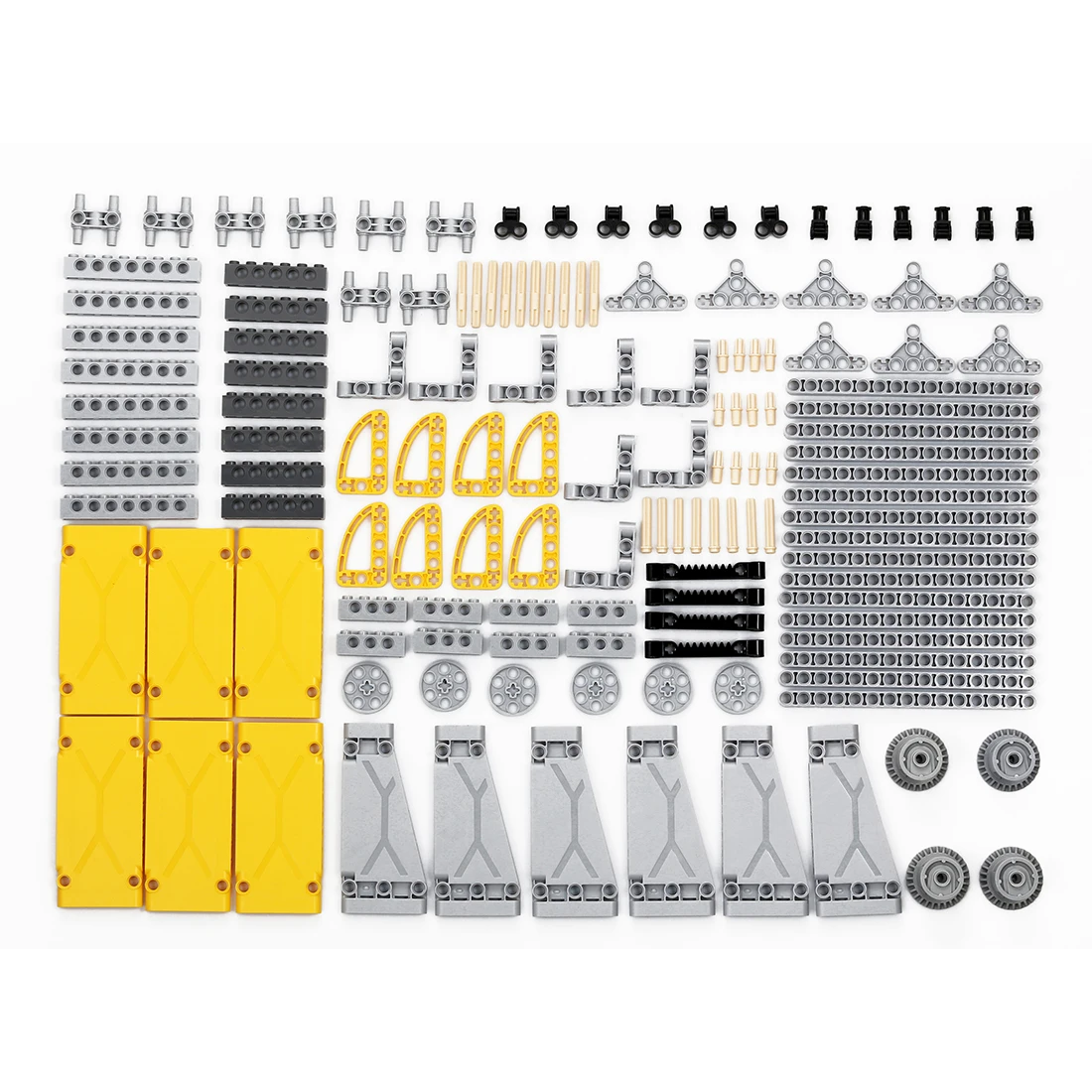 

121Pcs Technical Spare Parts Sets Panels Bolts Bricks with Holes Mechanical Building Block Set