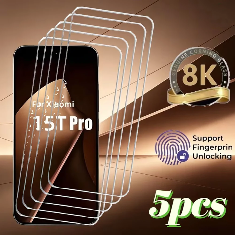 5-1Pcs HD Screen Protectors For Xiaomi 17 Pro Max For Xiaomi 17 Pro For Xiaomi 17 For Xiaomi 15 Tempered Glass For Xiaomi 17 Pro