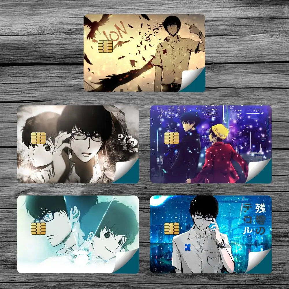 Anime T-TerrorS-S in R-Resonance Card Stickers for Bank Access Protective Waterproof Film Cover Sticker Surprise Gift