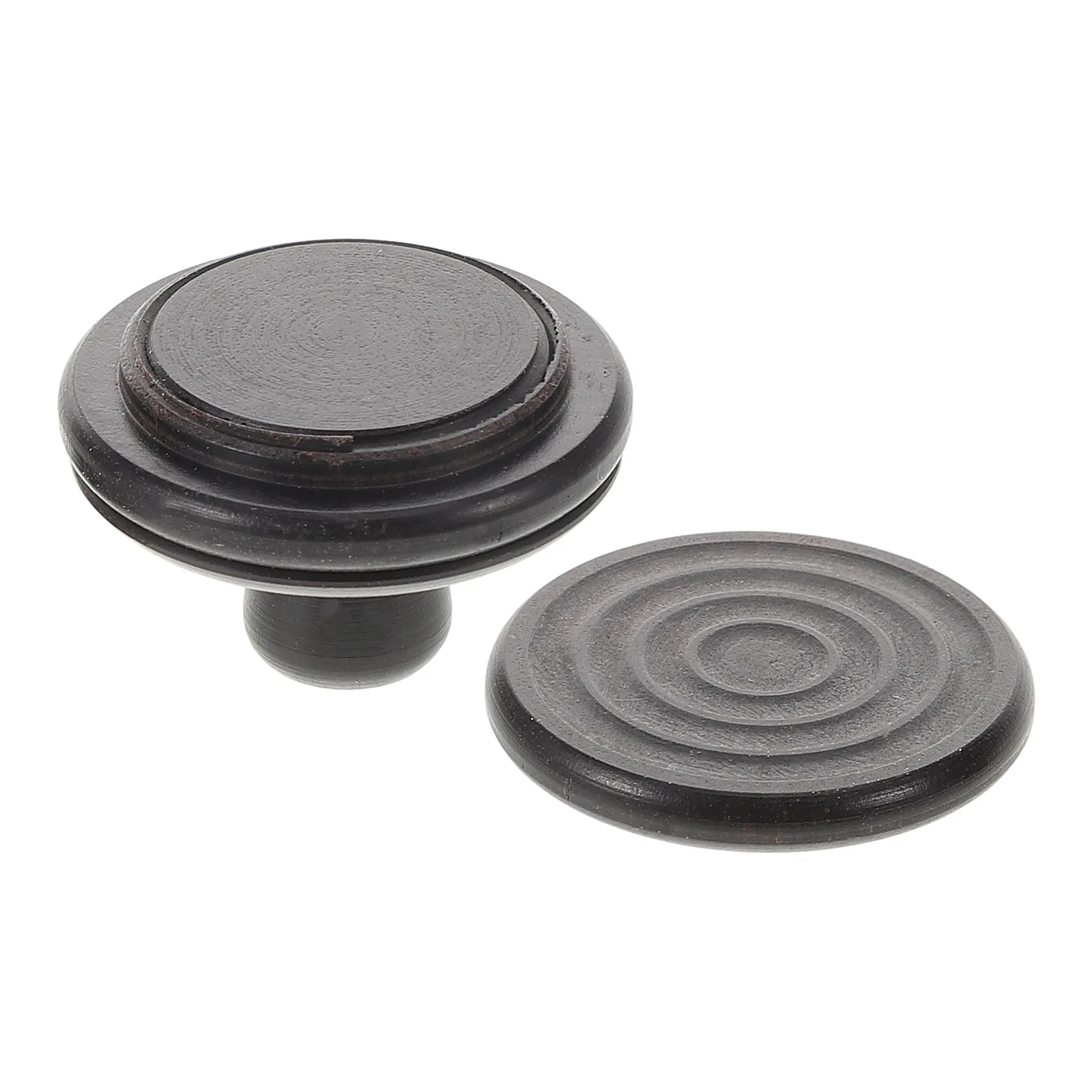 Sandalwood Gourd-Shaped Tea Canister Lid 30Mm Outer Diameter for Chinese Vintage Tea Jars Airtight Freshness Seal Wood Grain