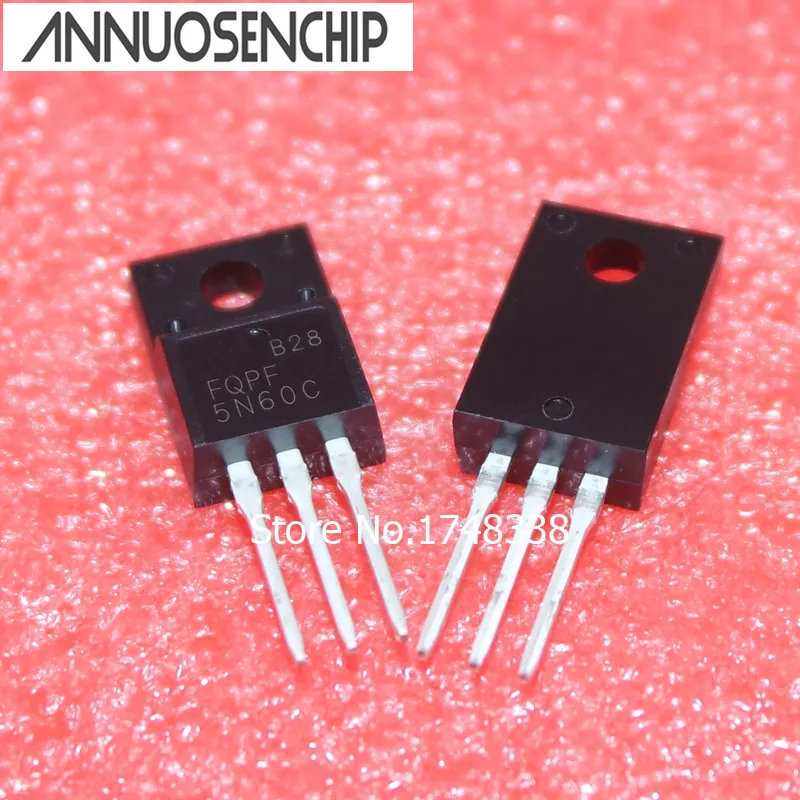 Free shipping 50PCS FQPF5N60C 5N60 MOSFET N-CH 600V 4.5A TO-220F NEW GOOD QUALITY